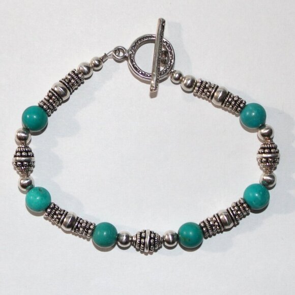 Jewelry - Sterling Silver Handmade Beaded Bracelet